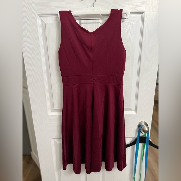 Grace Karin Pinup Retro Style 50s 60s Swing Rockabilly Burgundy Dress SIZE L NWT - Picture 4 of 7